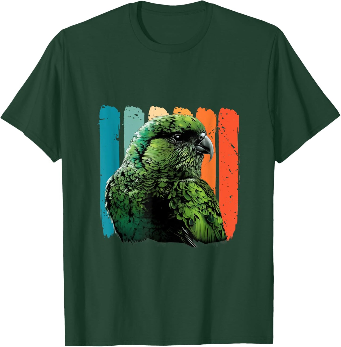 Retro New Zealand Kakapo Bird Kakapo Parrot Kakapo T-Shirt - T-Shirt | Forest