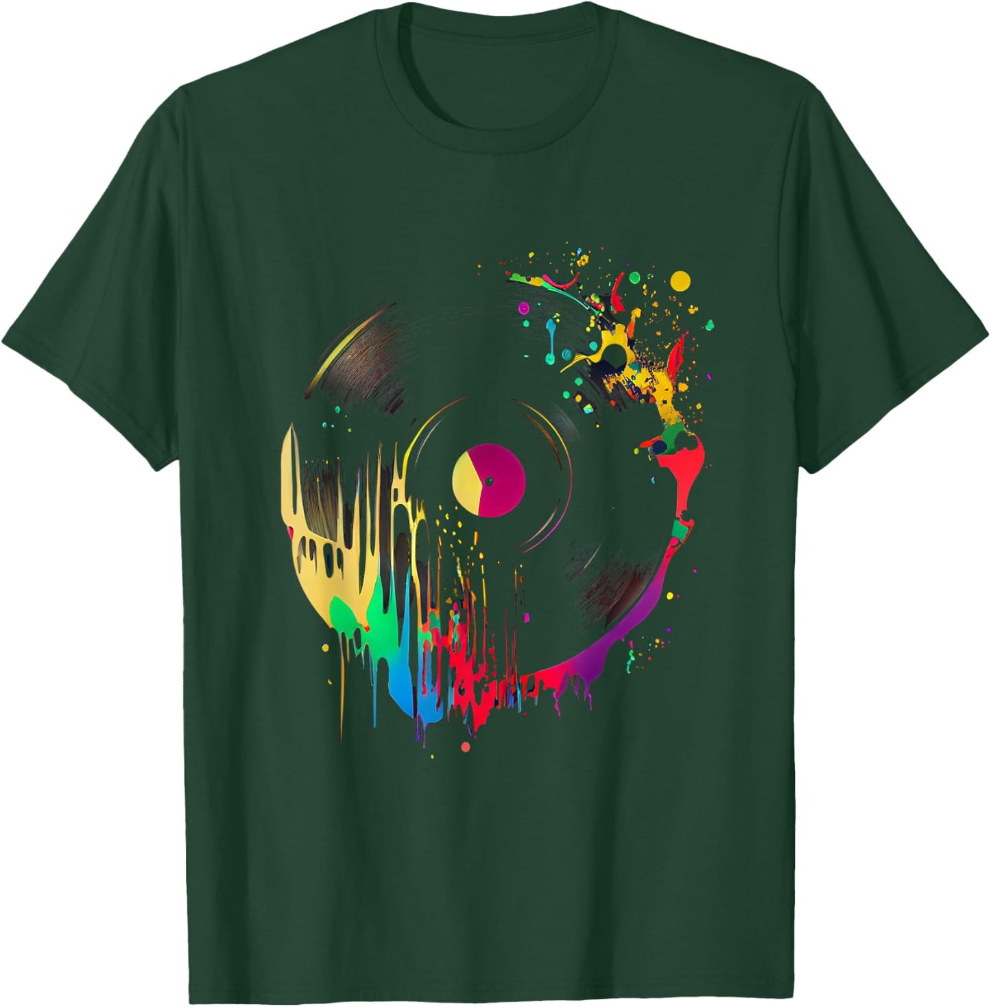 Vinyl 80er Schallplatte Retro Vintage Plattenspieler T-Shirt - T-Shirt | Forest