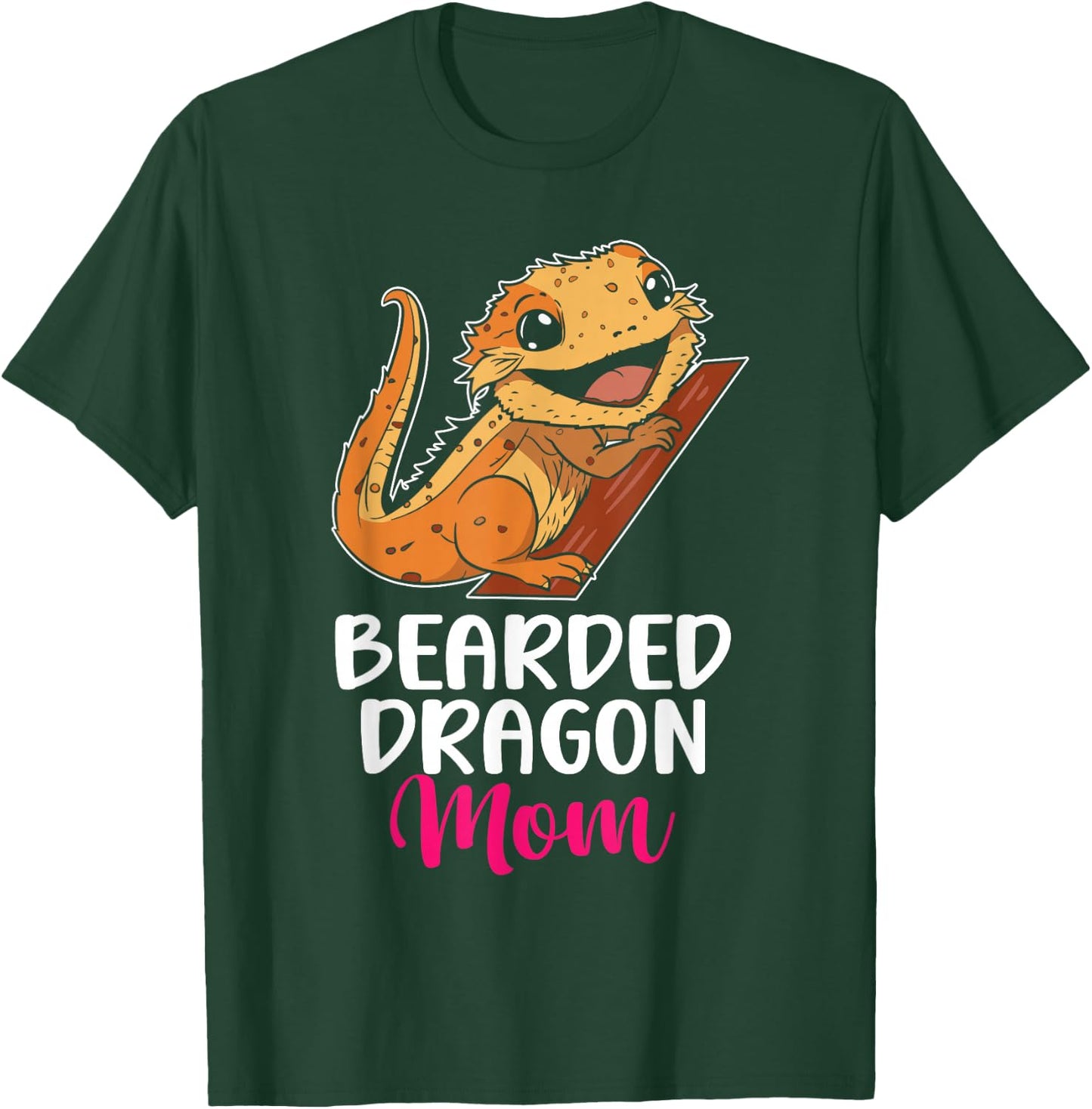 Bearded Dragon Mom Pet Lover Women Lizard Owner Reptile T-Shirt - T-Shirt | Forest