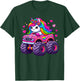Cute Unicorn Riding A Pink Monster Truck Lovers Girls T-Shirt - T-Shirt | Forest