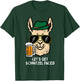 Lets Get Schnitzel Faced Llama Bavarian German Oktoberfest T-Shirt - T-Shirt | Forest
