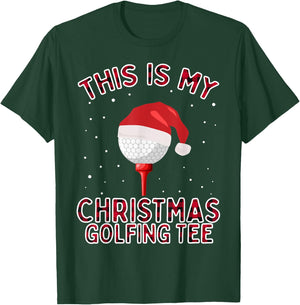 This is My Christmas Pajama Shirt Funny Golf Gift Plaid T-Shirt - T-Shirt | Forest