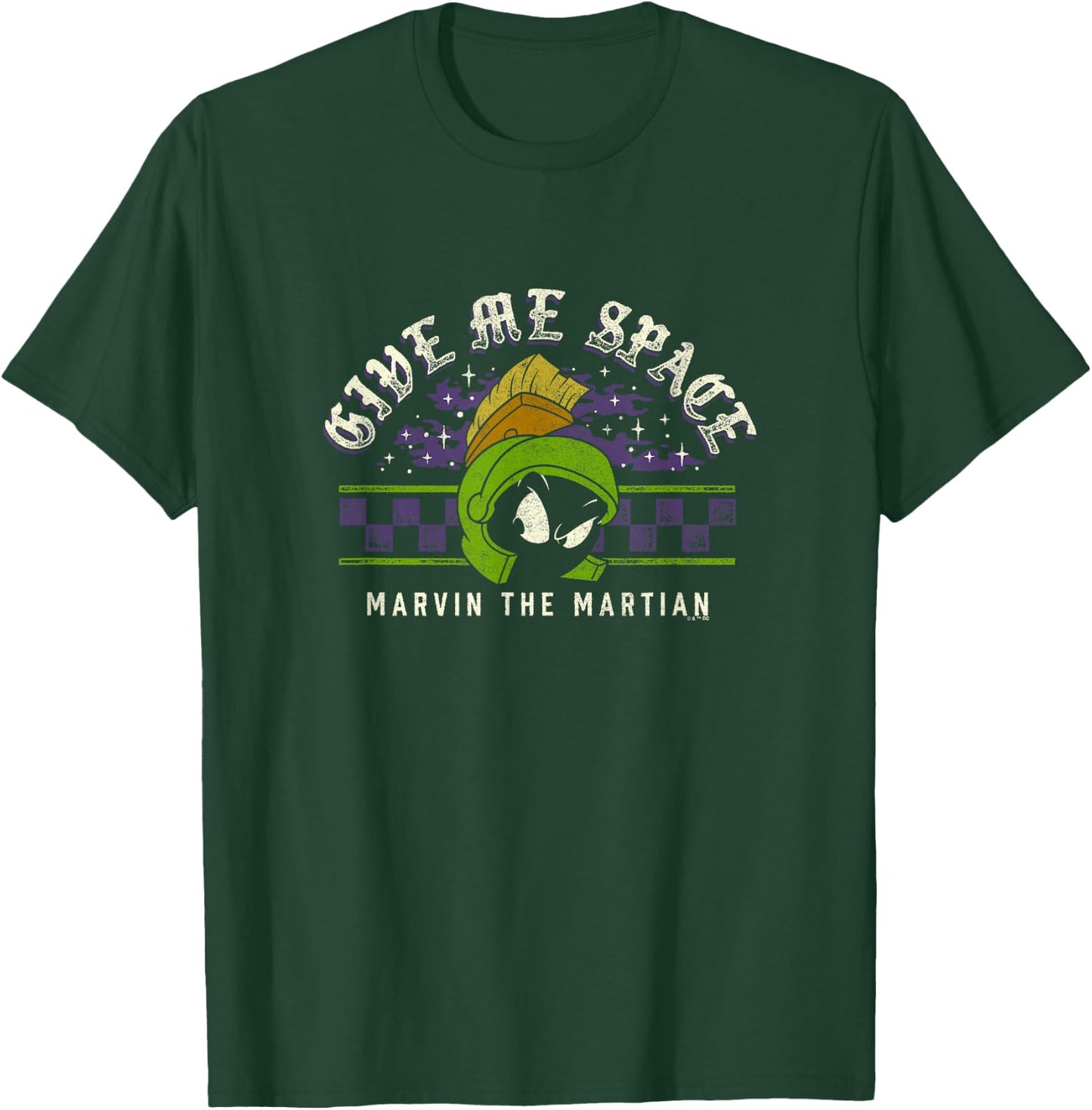 Looney Tunes Marvin The Martian Give Me Space Big Retro Logo T-Shirt - T-Shirt | Forest