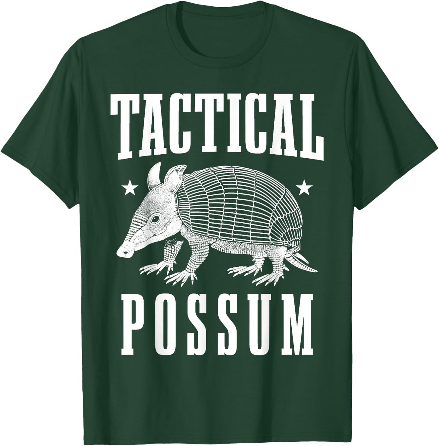 Tactical Possum Funny Armadillo Hunting Hunter T-Shirt - T-Shirt | Forest