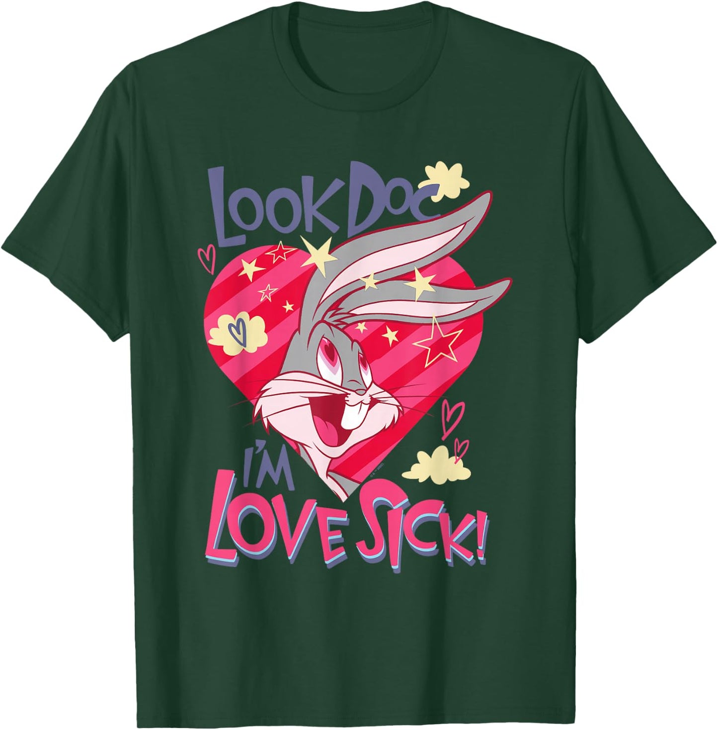 Looney Tunes Valentine's Day Bugs Bunny Love Sick T-Shirt - T-Shirt | Forest