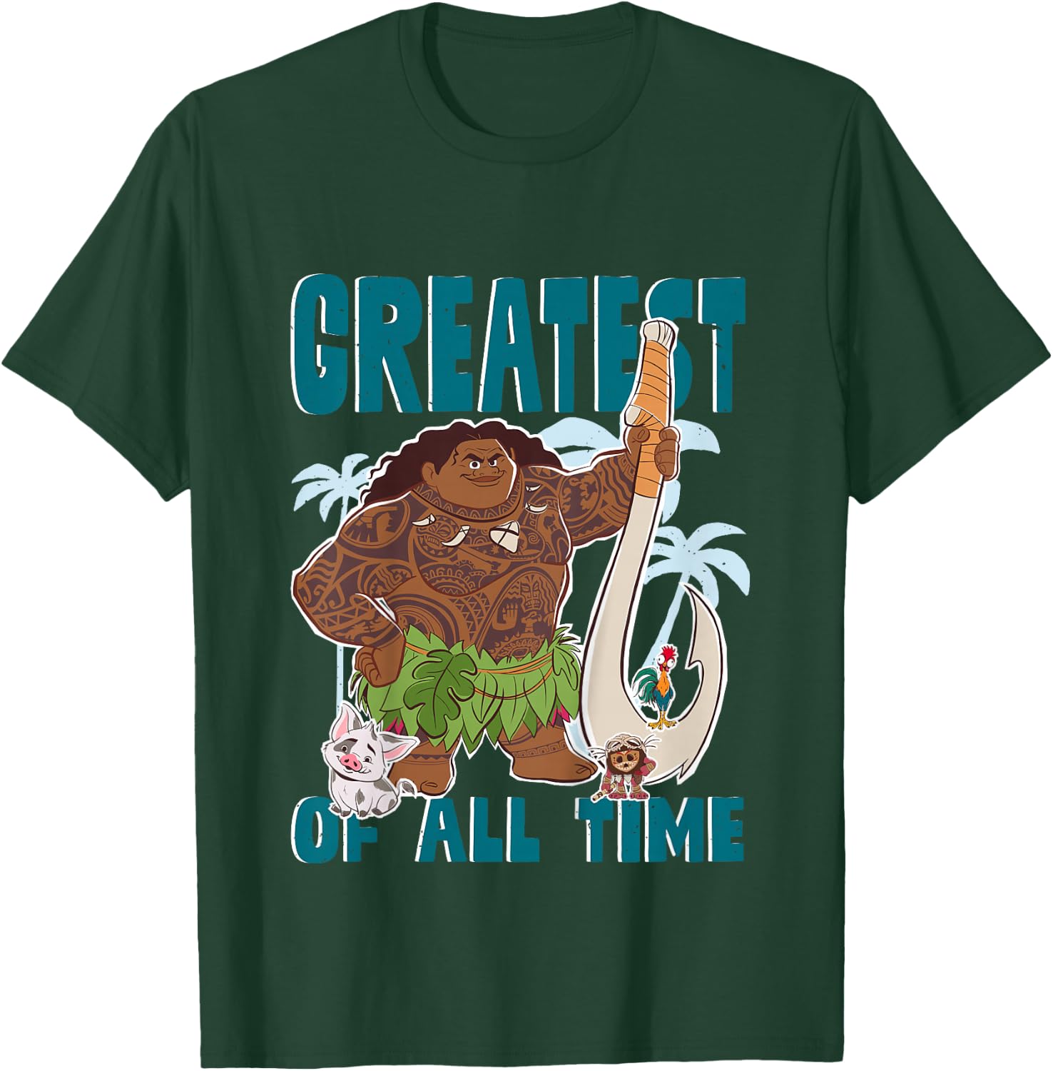 Kids Moana 2 Maui Greatest , Blue, 2 T-Shirt - T-Shirt | Forest