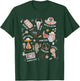 Retro SLP Western Cowgirl Space Speech Therapy UFO SLP T-Shirt - T-Shirt | Forest
