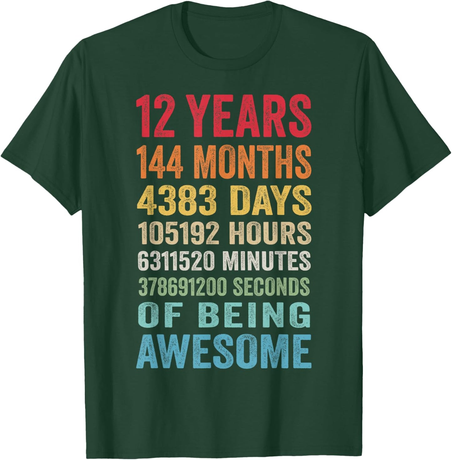 Birthday 12 Gifts Shirt 12 Years Boys T-Shirt - T-Shirt | Forest