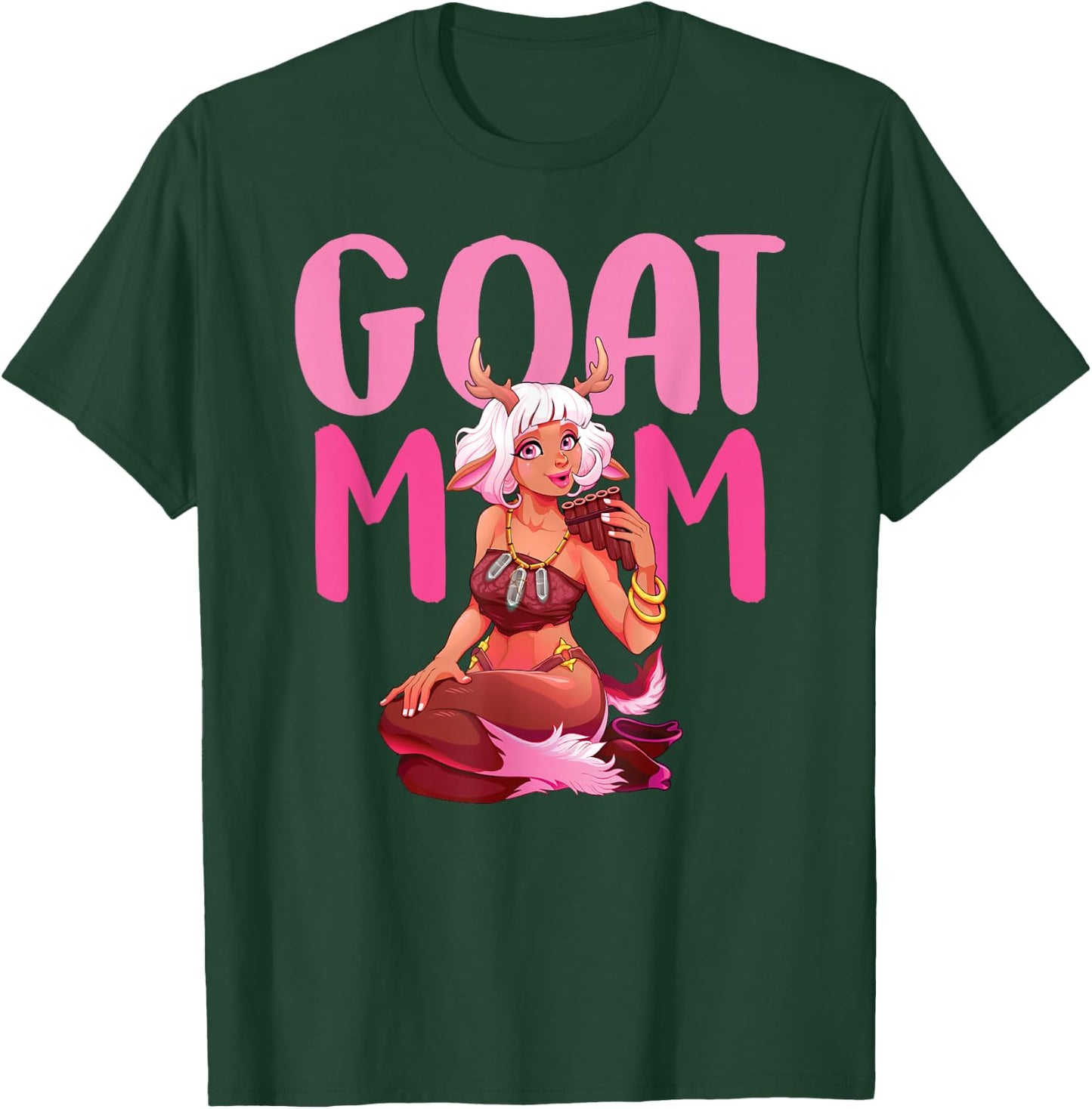 Goat Mom Mama Lady T-Shirt - T-Shirt | Forest