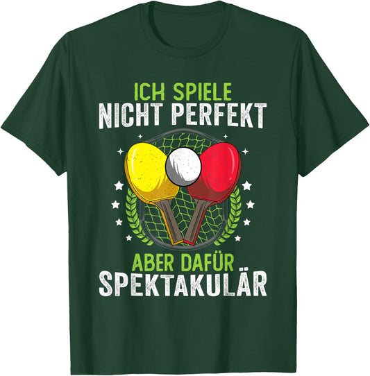 Funny Table Tennis Shirt Saying Men Children , black T-Shirt - T-Shirt | Forest