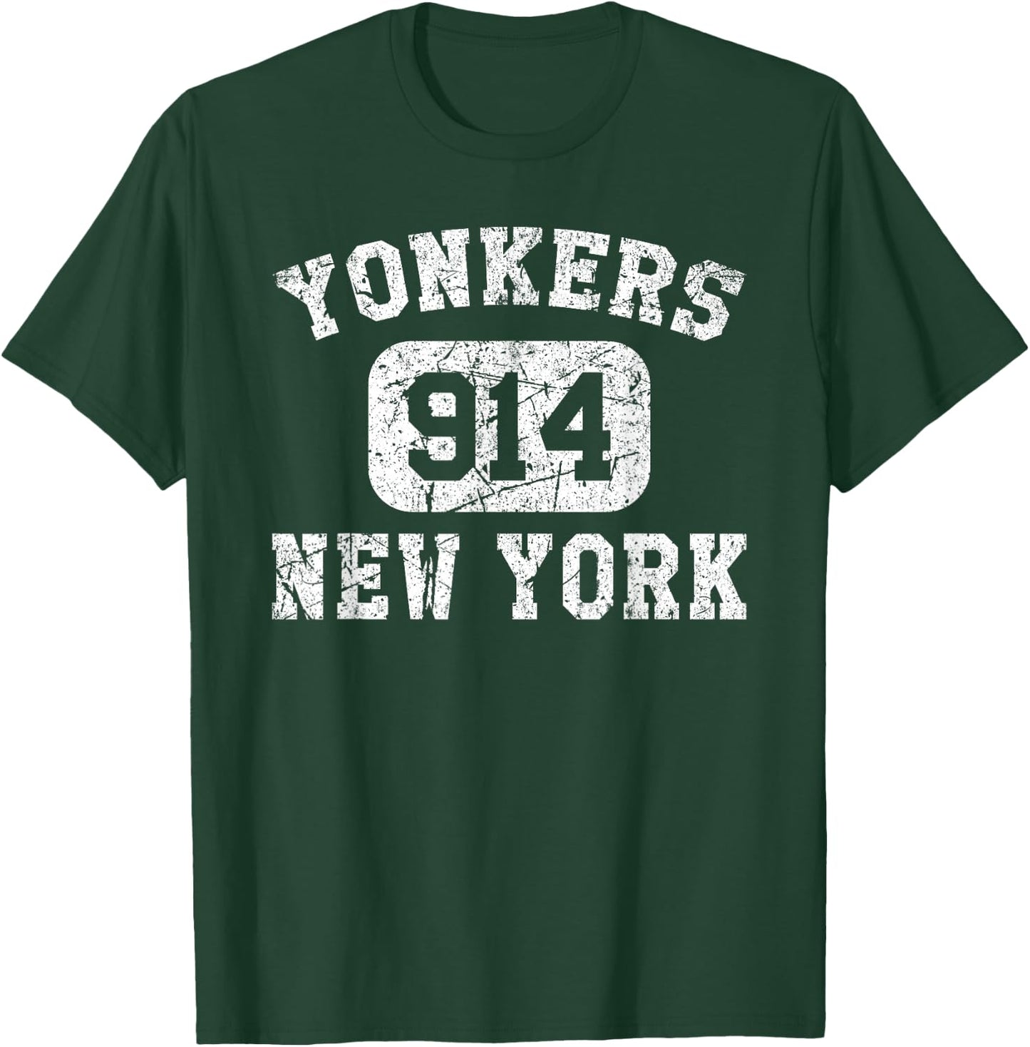 Yonkers New York Area Code Vintage Retro T-Shirt - T-Shirt | Forest