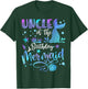 Uncle Of The Birthday Mermaid Bday Party Mermaid T-Shirt - T-Shirt | Forest