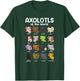 Axolotls of the World Sweet Animals Kawaii Axolotl T-Shirt - T-Shirt | Forest