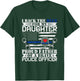 I Back the Blue for My Daughters Proud Police Officer's Dad T-Shirt - T-Shirt | Forest
