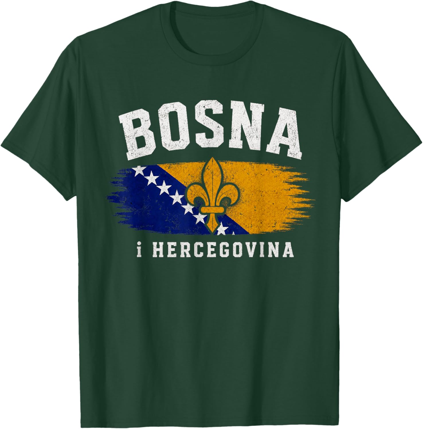 Bosnien-Herzegowina-Lilie, Bosna i Hercegovina Heritage T-Shirt - T-Shirt | Forest