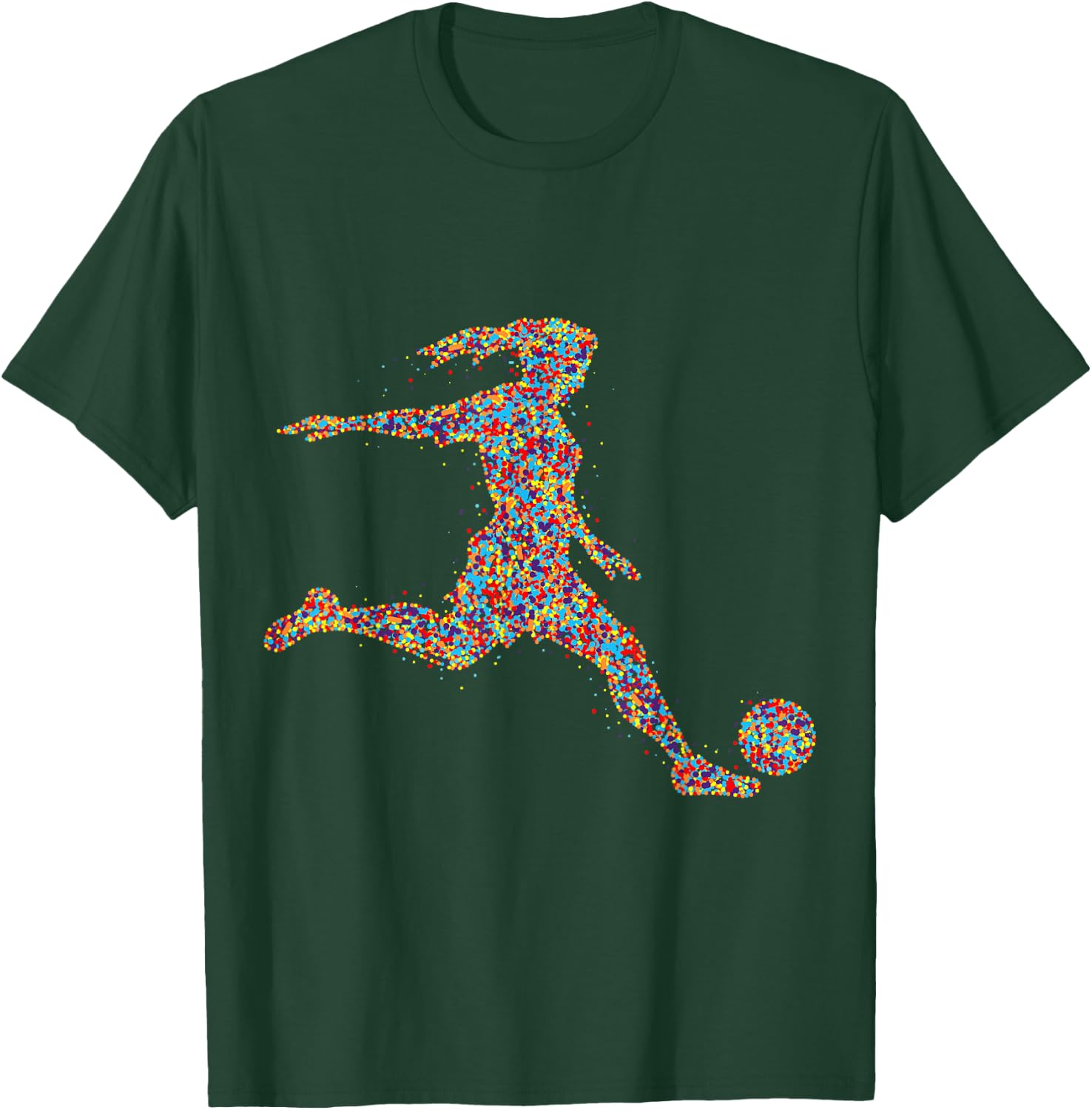 Fußball Mädchen Fußballerin Frauen T-Shirt - T-Shirt | Forest