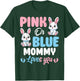 Pink Or Blue Mommy Loves You Bunny Gender Reveal Party T-Shirt - T-Shirt | Forest