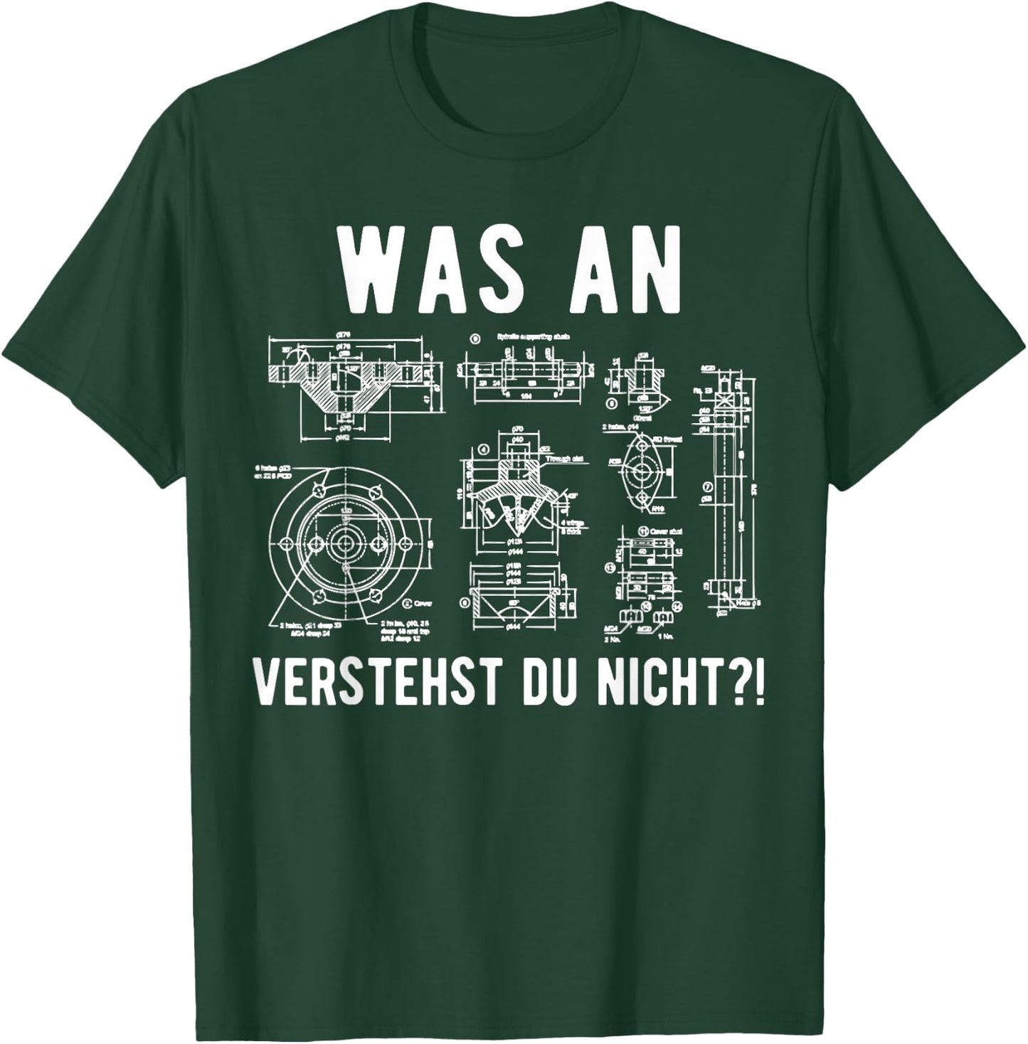 Maschinenbauer Maschinenbau Ingenieur Geschenk , black T-Shirt - T-Shirt | Forest