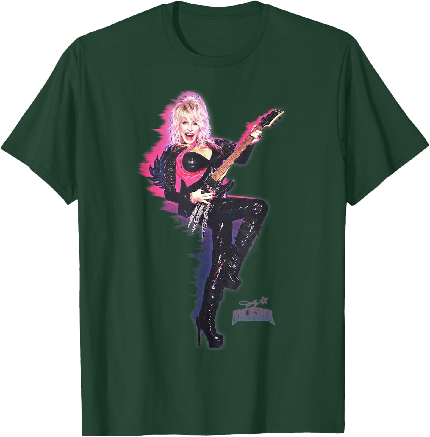 Dolly Parton Rockstar On Fire , Black, S T-Shirt - T-Shirt | Forest
