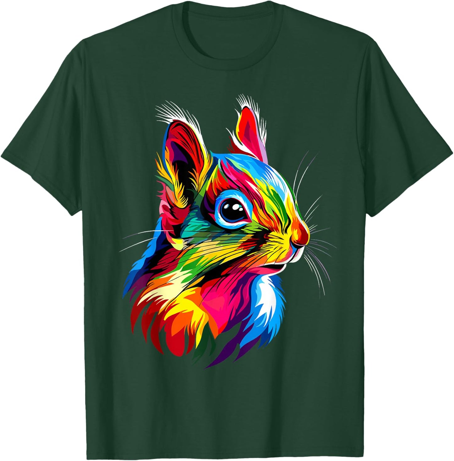 Squirrel Animals Soft Squirrels , Black, S T-Shirt - T-Shirt | Forest