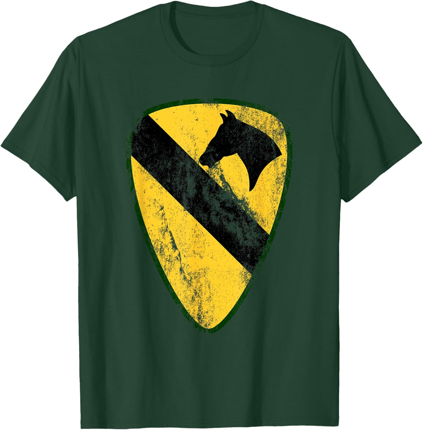 1st Cavalry Division Patch - Vintage 1st CAV T-Shirt - T-Shirt | Forest