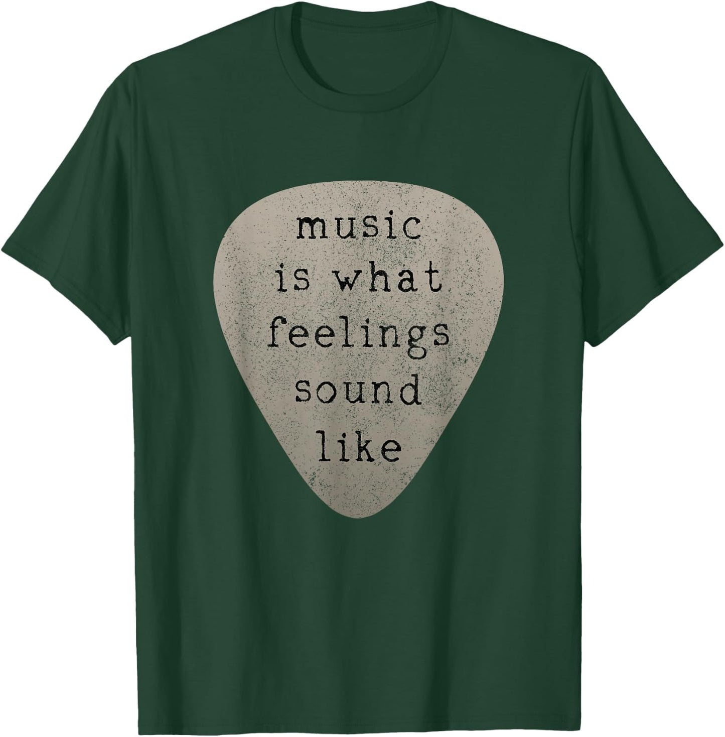 Guitar Player Plectrum Guitarist Musician Shirt Gift T-Shirt - T-Shirt | Forest