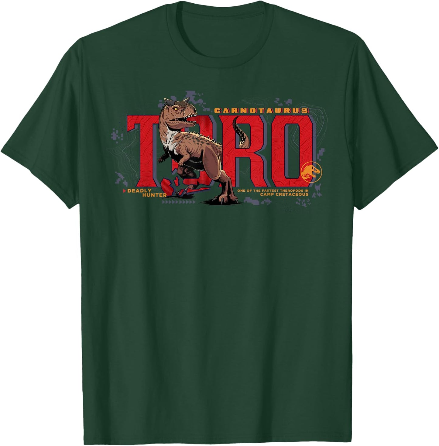 Jurassic World: Camp Cretaceous Carnotaurus Toro T-Shirt - T-Shirt | Forest