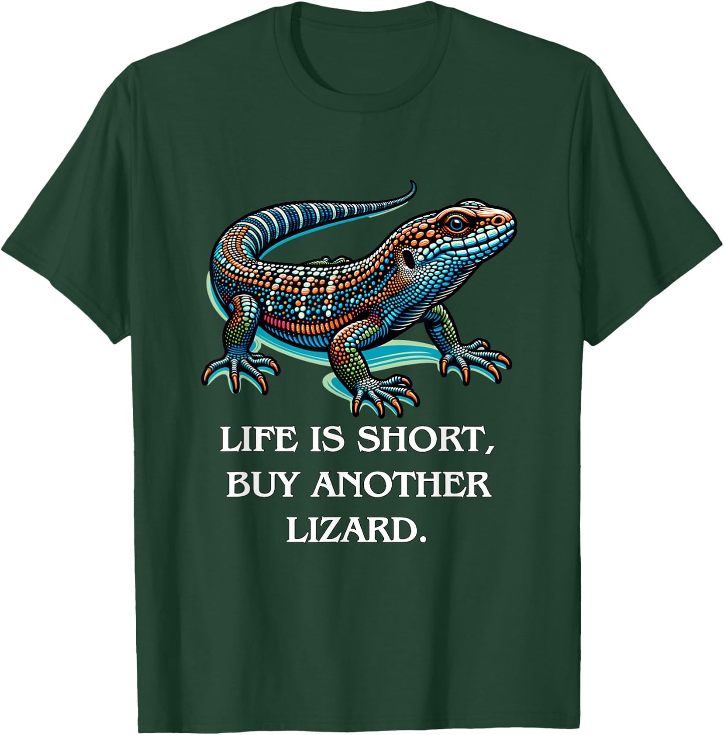 Funny Herpetology Enthusiast Lizard Meme, Reptile Keeper T-Shirt - T-Shirt | Forest