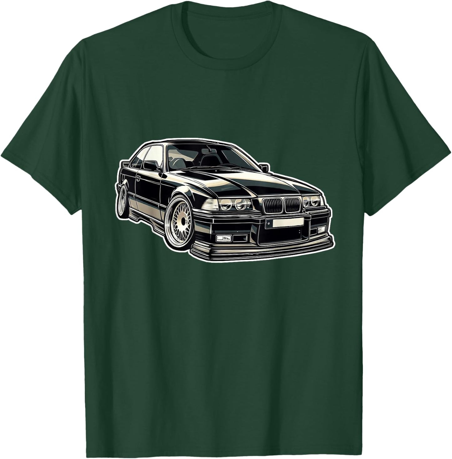 Alte Deutsche Klassische Autos Tuning E36 , Black, S T-Shirt - T-Shirt | Forest