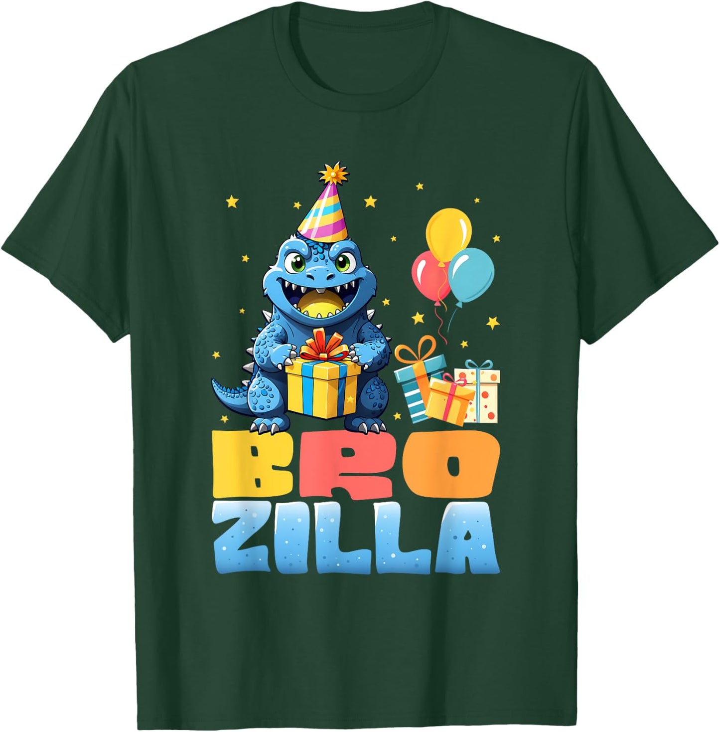 Brozilla Funny Monster Kaiju Family Matching Birthday Boys T-Shirt - T-Shirt | Forest