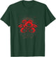 Poppy Flower Botanical Dark Poppies Floral Wildflower T-Shirt - T-Shirt | Forest