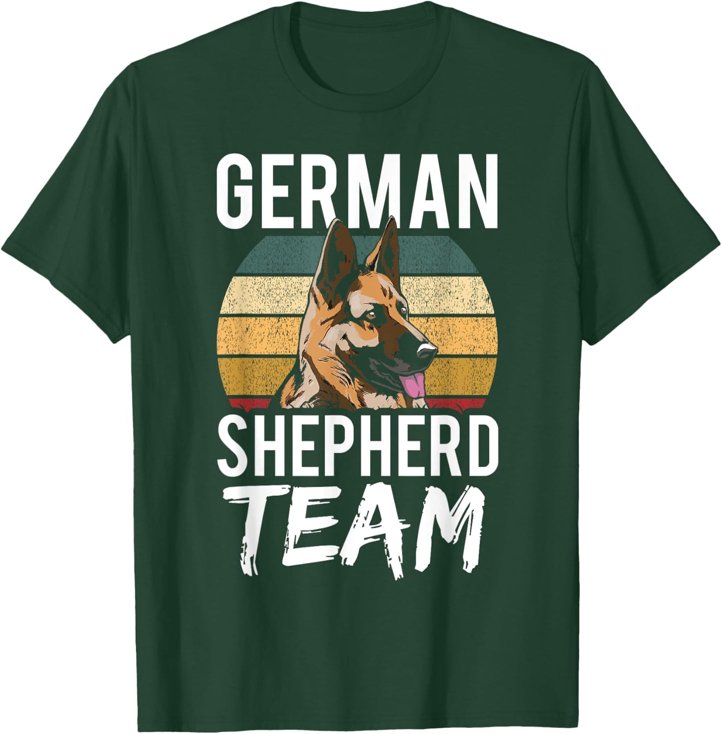German Shepherd Team Puppy Breed Dog Lover T-Shirt - T-Shirt | Forest