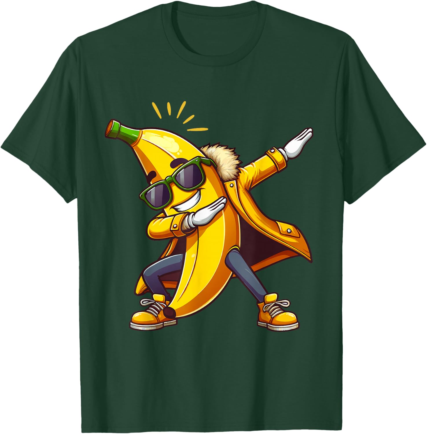 Cool Dab Banana Funny dabbing Yellow Banana Dancing Fruit T-Shirt - T-Shirt | Forest