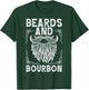 Beard Bourbon Lover Drinking Husband Papa Grandpa Dad T-Shirt - T-Shirt | Forest