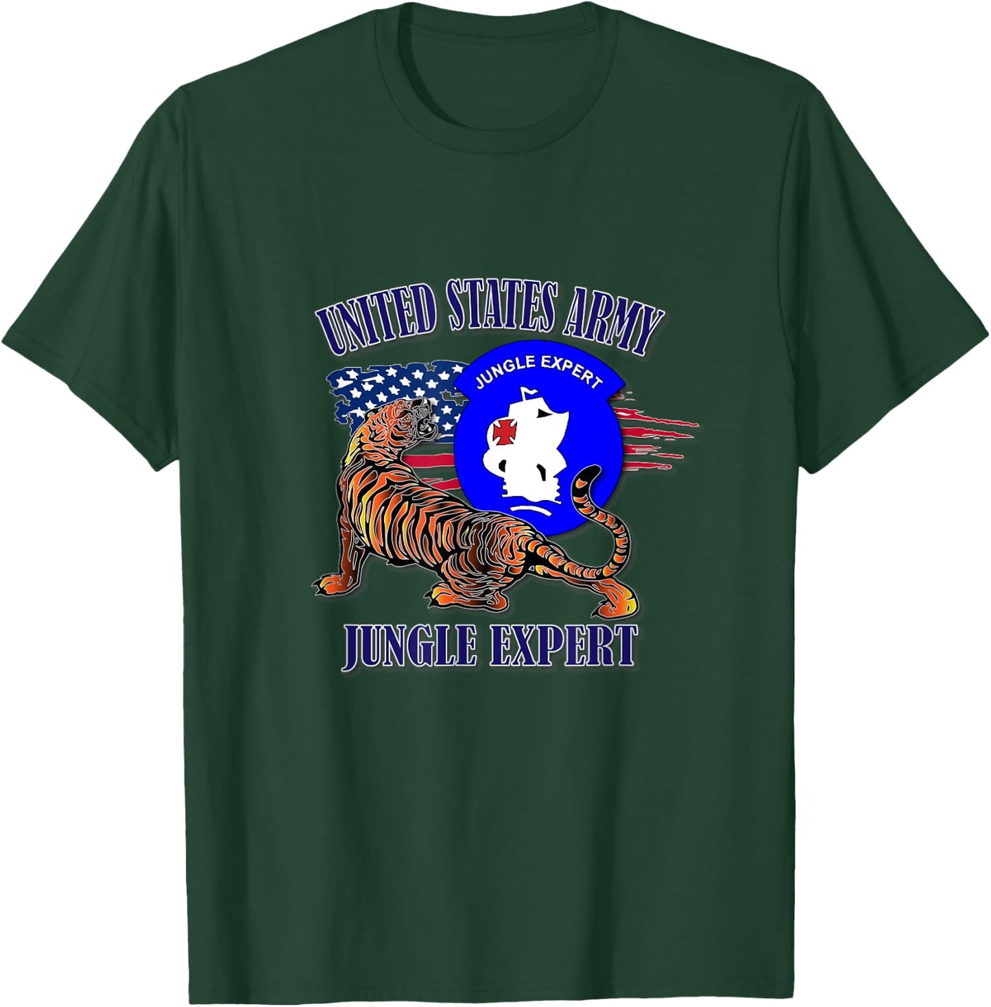 Jungle Expert (Front Design) T-Shirt - T-Shirt | Forest