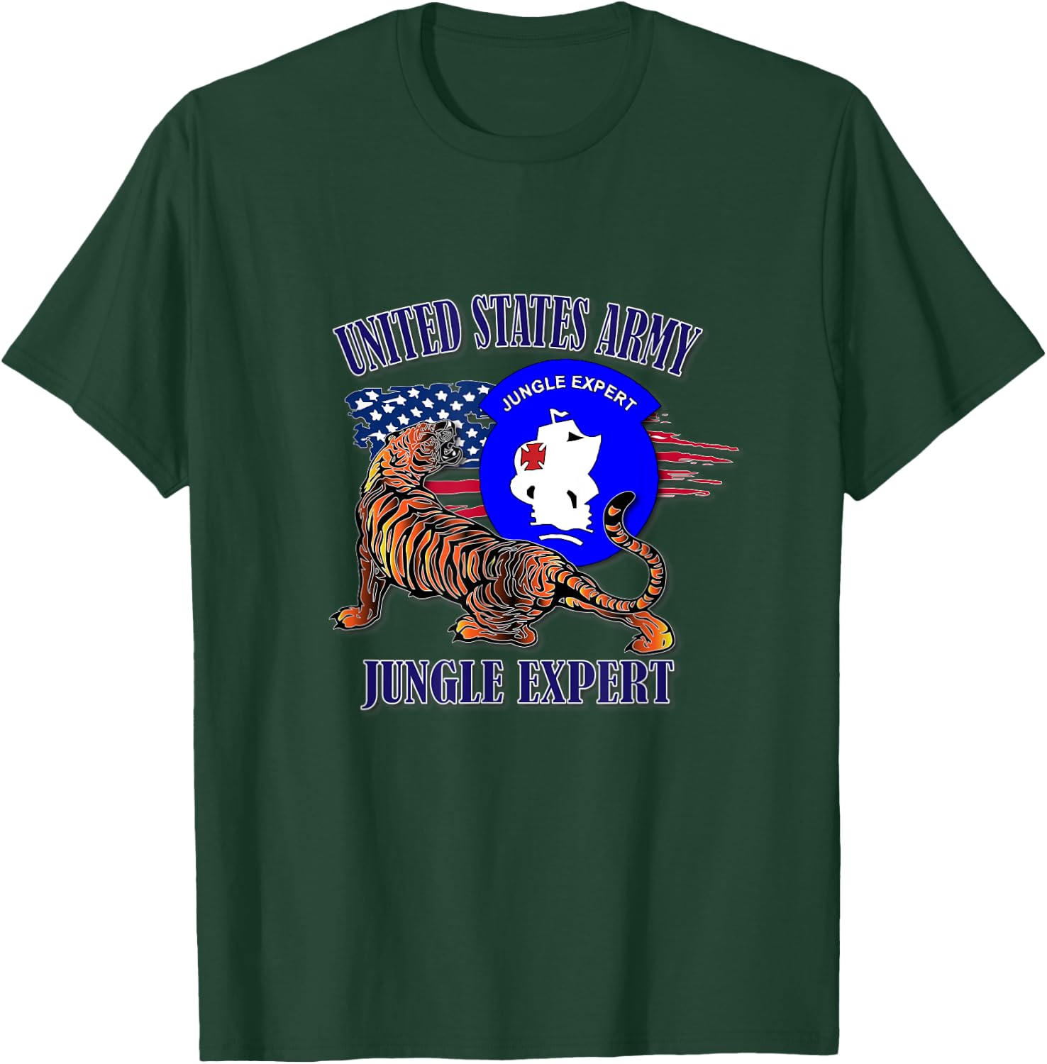 Jungle Expert (Front Design) T-Shirt - T-Shirt | Forest