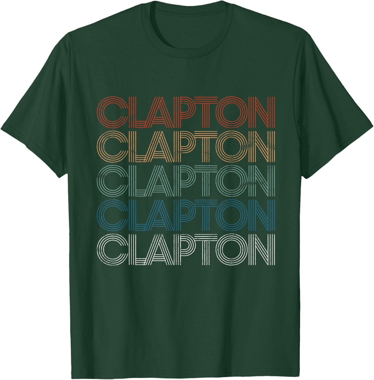 Clapton Retro Vintage , black T-Shirt - T-Shirt | Forest