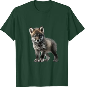 Super süßes Baby Wolf Motiv. Flauschig weich und kuschelig T-Shirt - T-Shirt | Forest