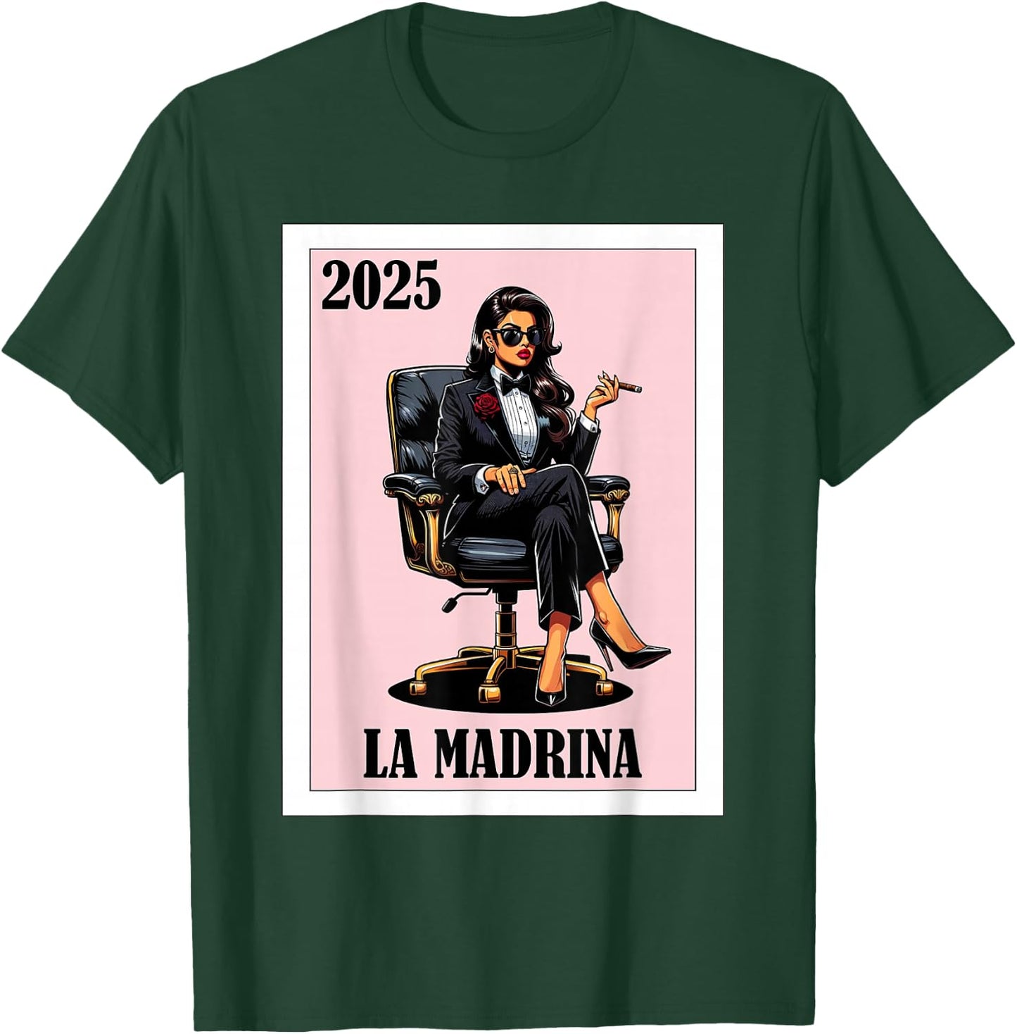 Funny Mexican Baptism Madrina Proposal 2025 - La Madrina T-Shirt - T-Shirt | Forest