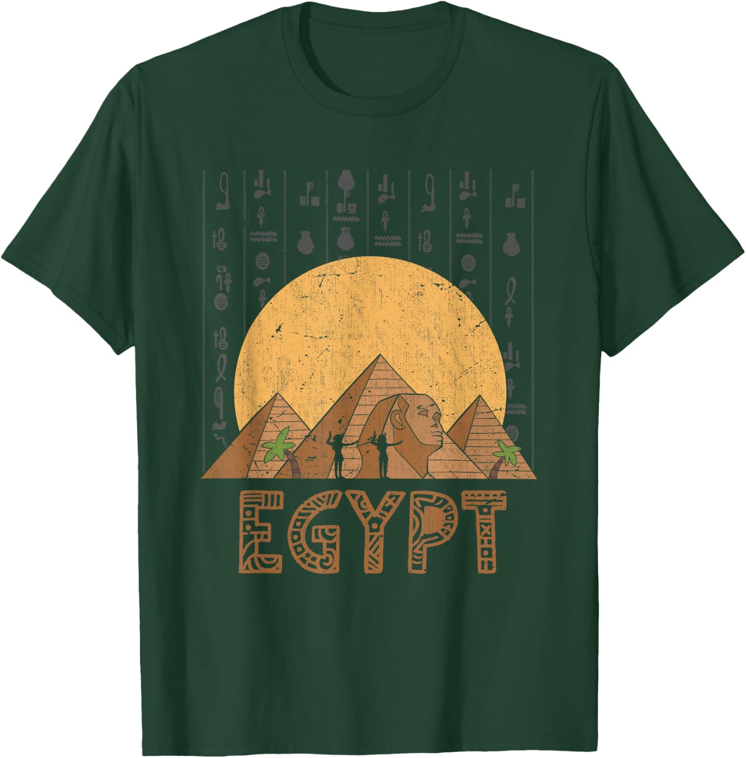 Ägyptische Pyramiden Sphinx Pharao Ägypter Geschenk Ägypten T-Shirt - T-Shirt | Forest