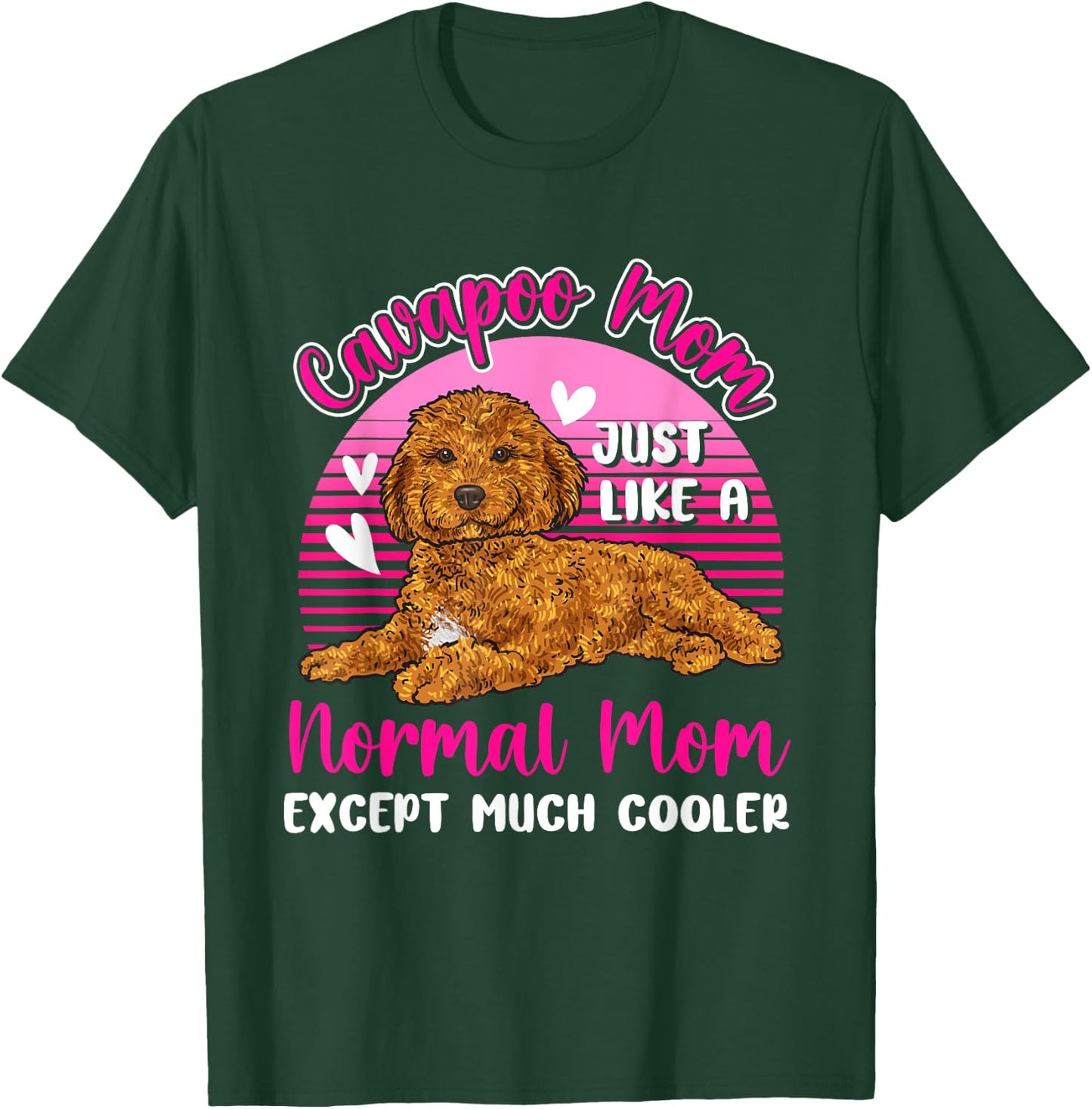 Cavapoo Mom Dog Owner Cavapoo Men Women T-Shirt - T-Shirt | Forest