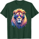 DJ Lion Predatory Cat Cool Lion with Sunglasses & Headphones , black T-Shirt - T-Shirt | Forest