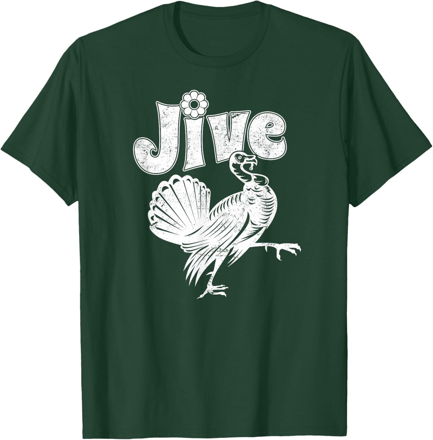 Retro Jive Turkey, Funny Thanksgiving T-Shirt - T-Shirt | Forest
