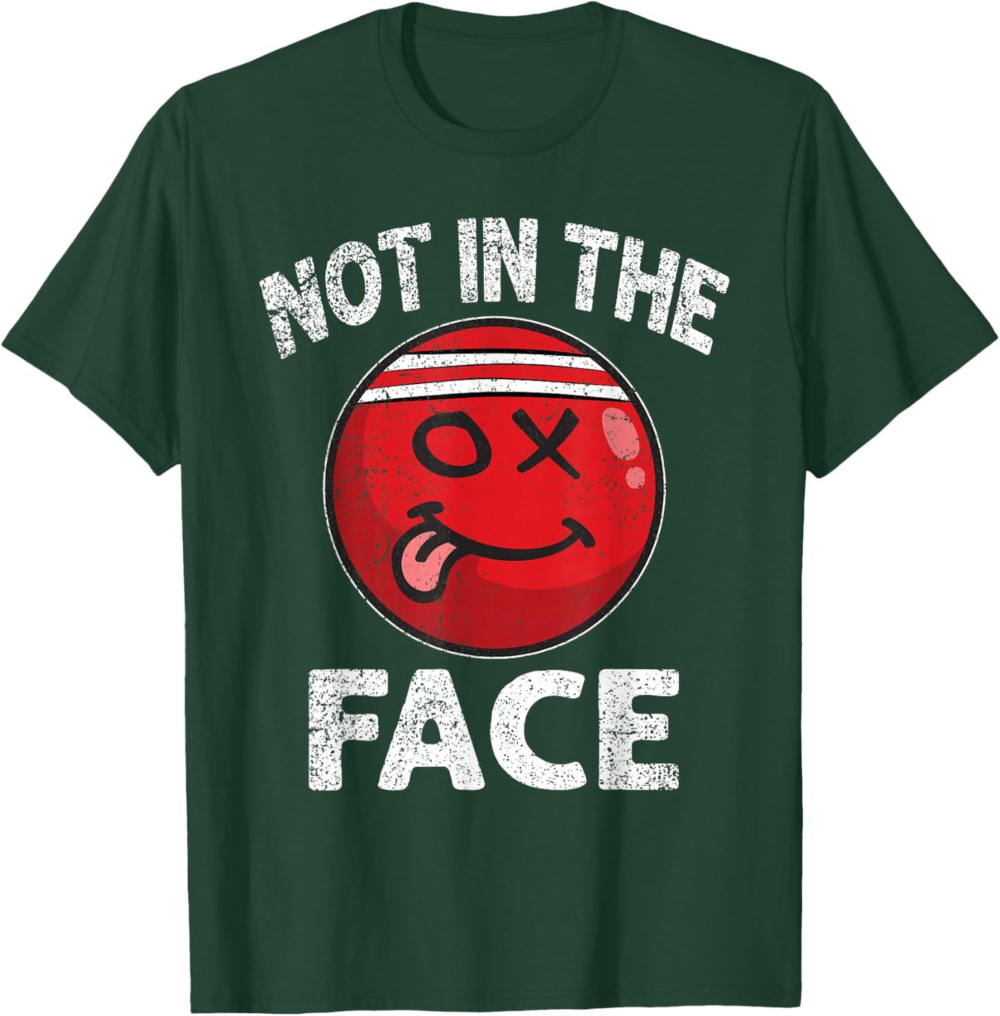 Nicht in das Gesicht Roter Völkerball Brennball T-Shirt - T-Shirt | Forest