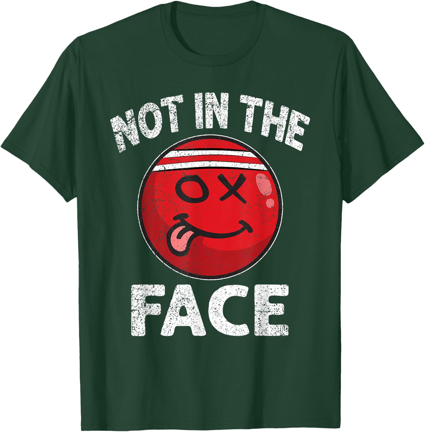 Nicht in das Gesicht Roter Völkerball Brennball T-Shirt - T-Shirt | Forest