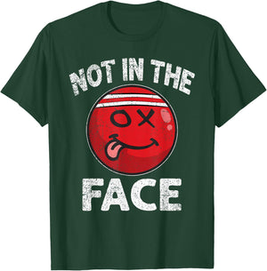 Nicht in das Gesicht Roter Völkerball Brennball T-Shirt - T-Shirt | Forest