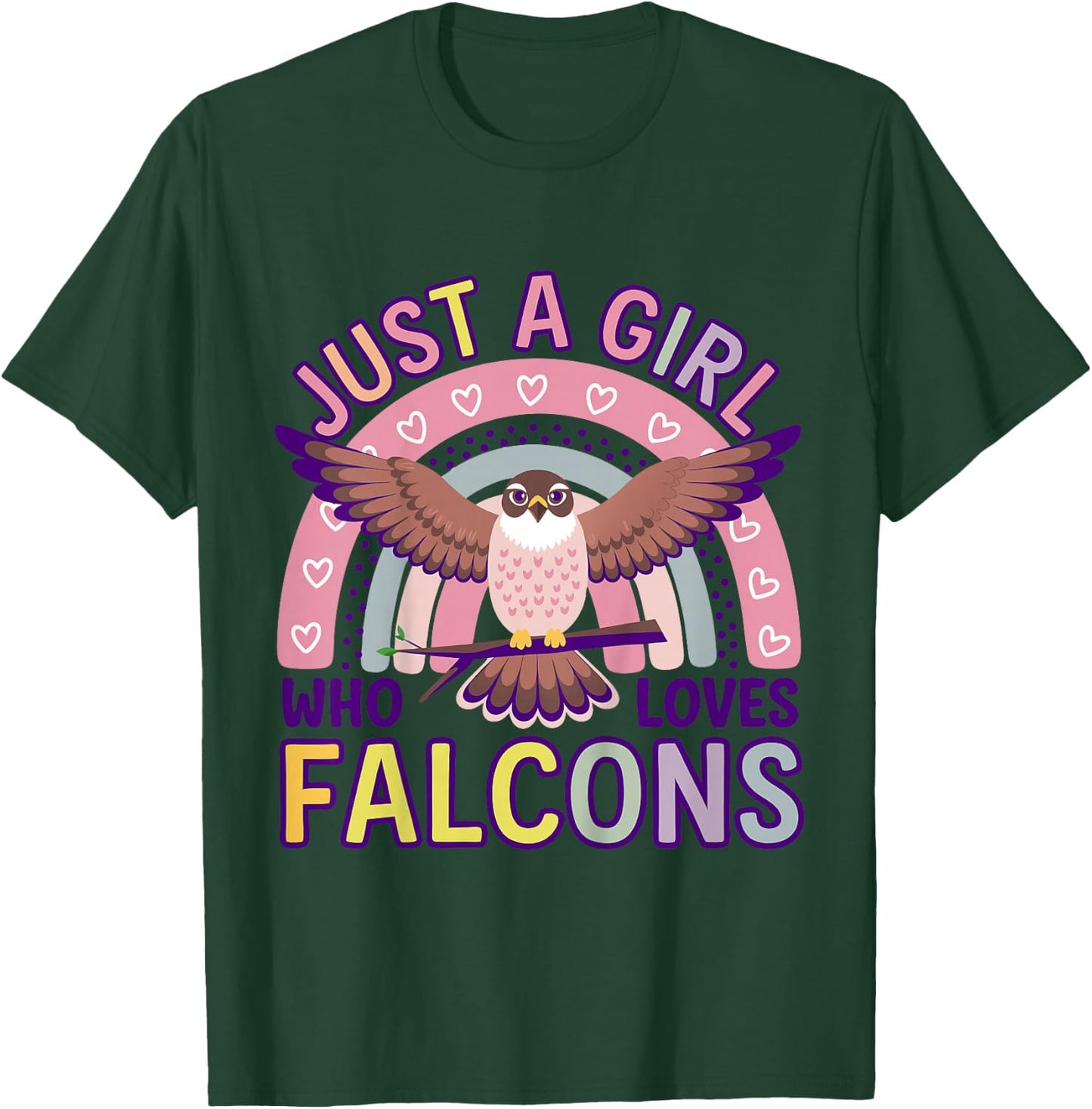 Girl Falcon Kids T-Shirt - T-Shirt | Forest