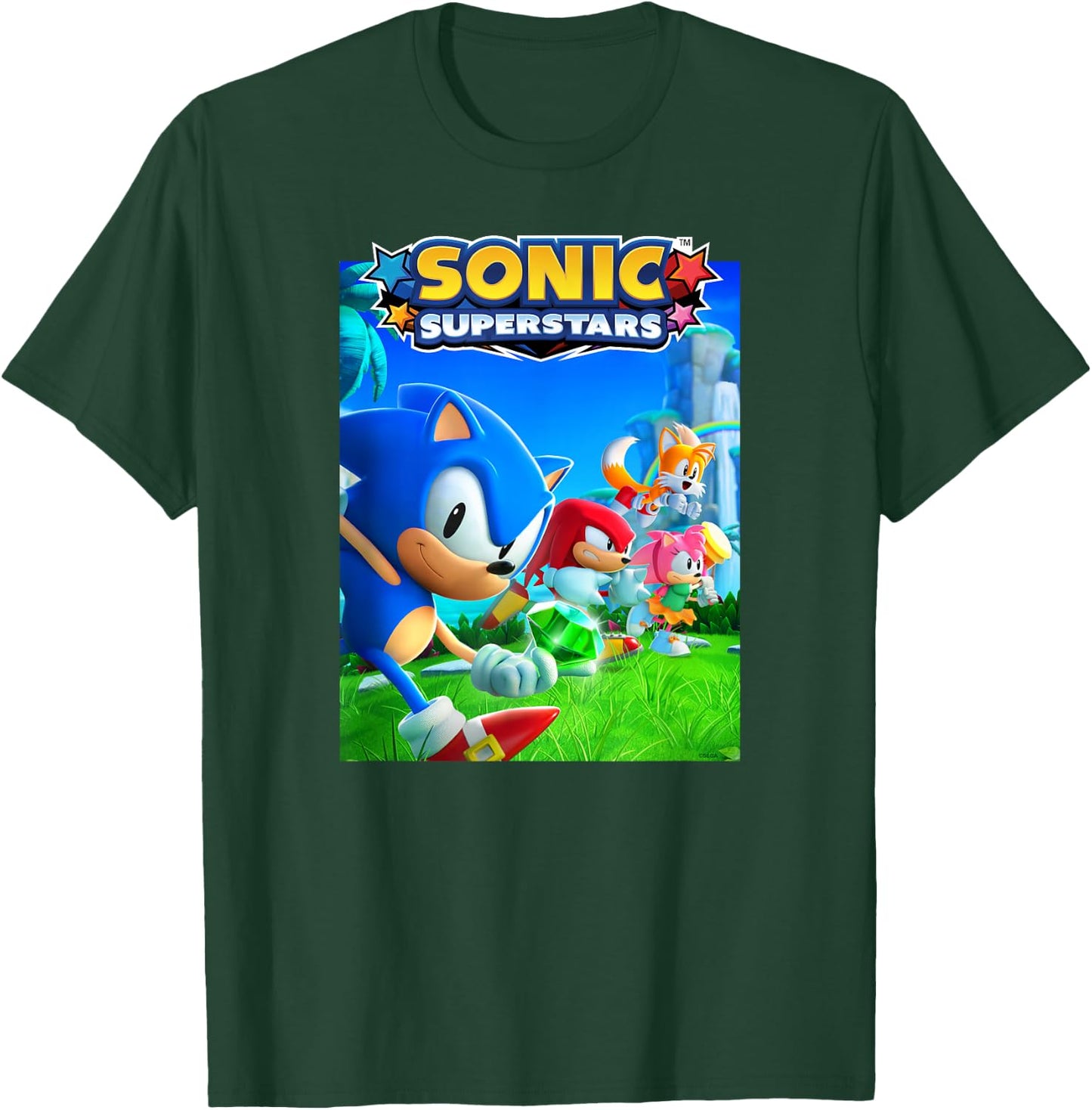 Sonic The Hedgehog, Sonic Superstars - Cover Art T-Shirt - T-Shirt | Forest