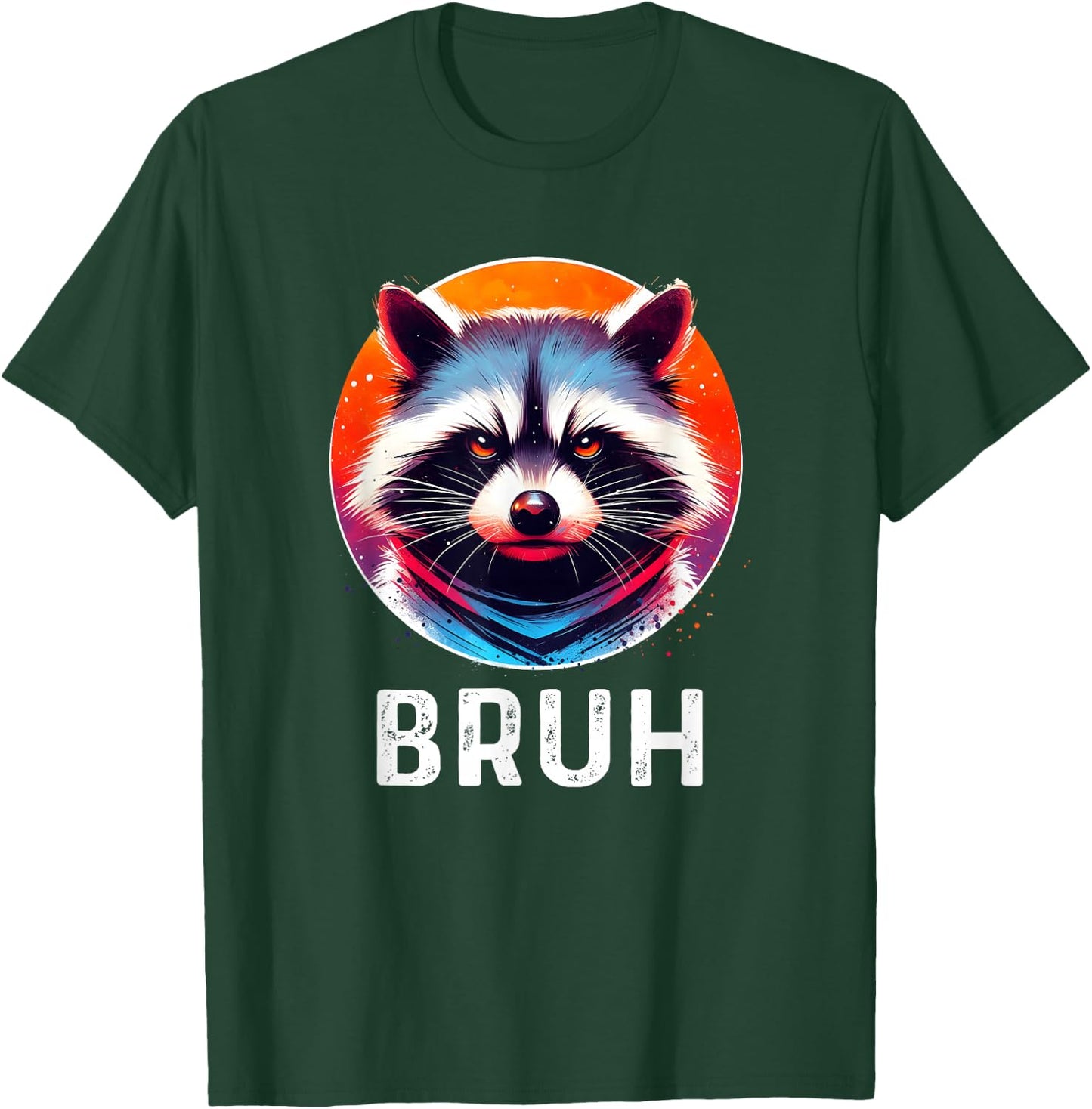 Bruh Raccoon Shirt Funny Slang Trash Panda Meme Boys Graphic T-Shirt - T-Shirt | Forest