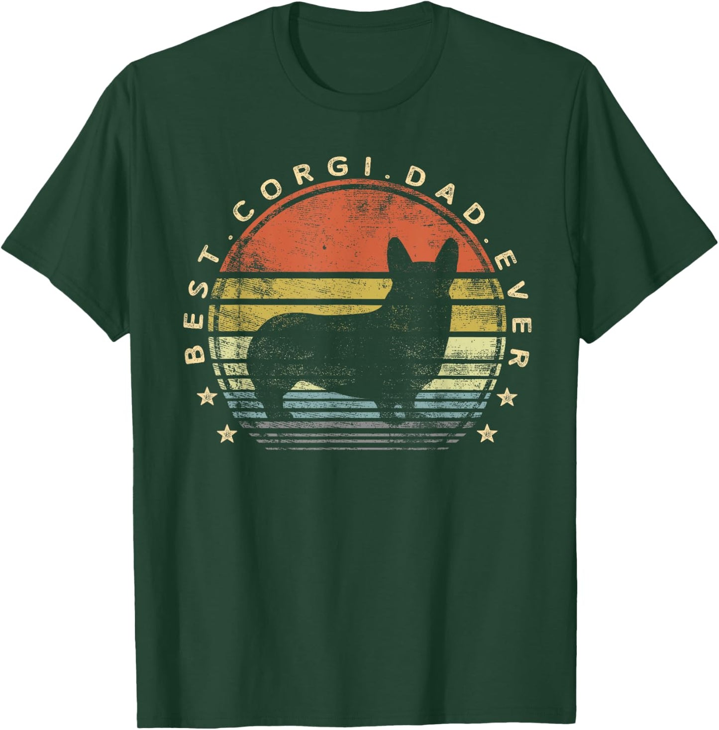 Best Corgi Dad Ever Daddy Gifts Dog Lover Owner Men Kids T-Shirt - T-Shirt | Forest